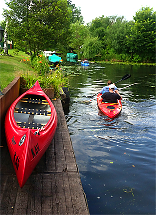 Paddelbootfahrt im Spreewald